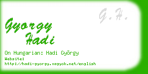 gyorgy hadi business card